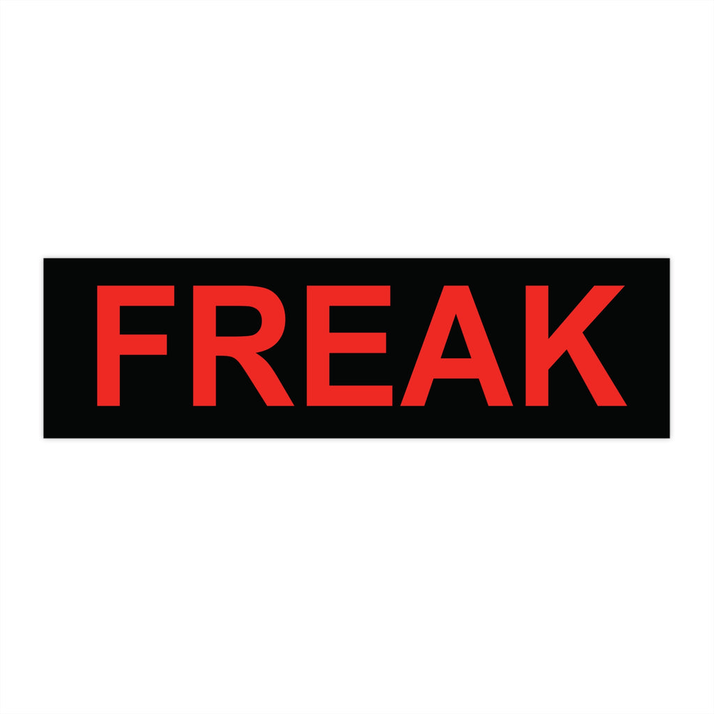 FREAK Sticker - Red & Black