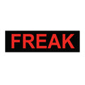 FREAK Sticker - Red & Black