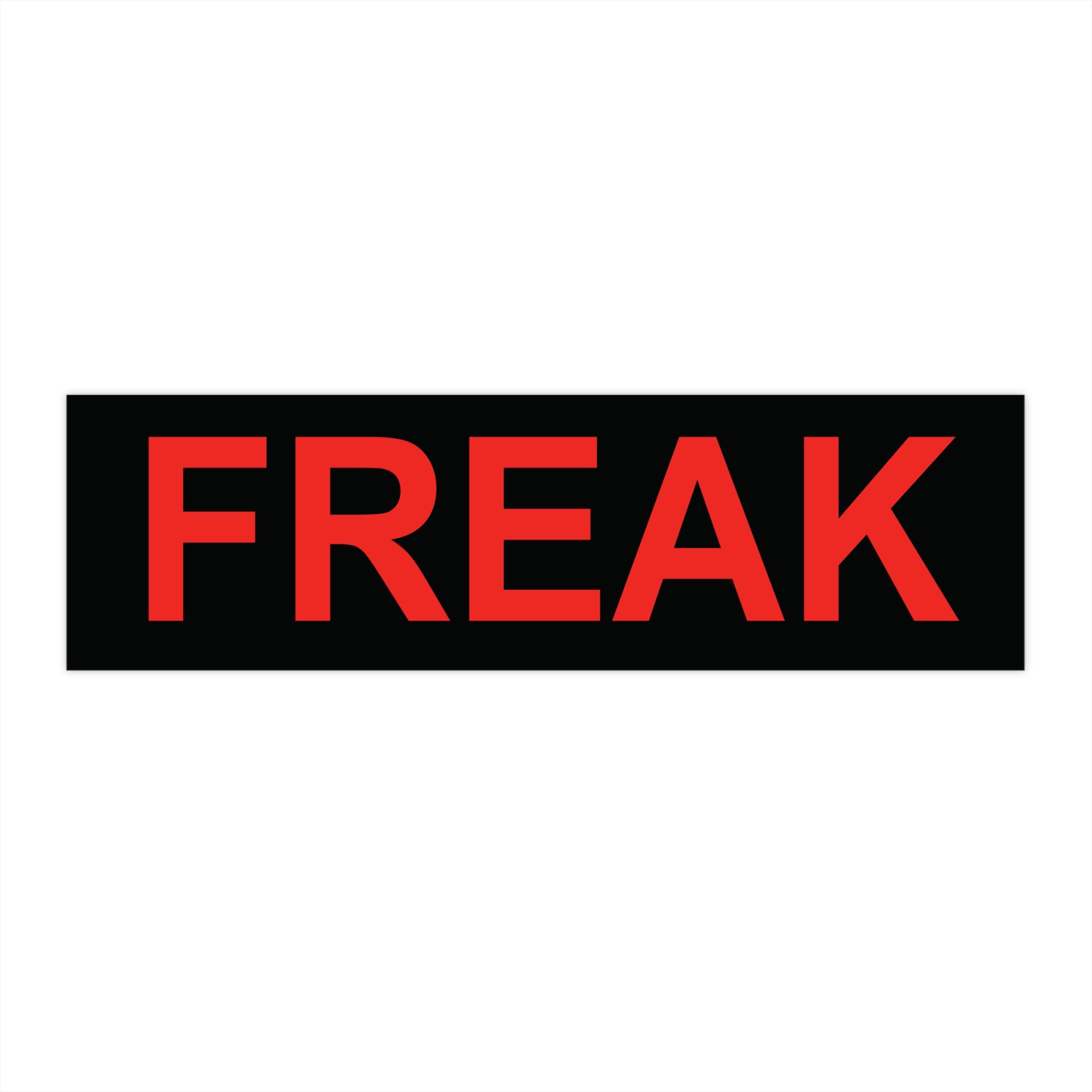 FREAK Sticker - Red & Black