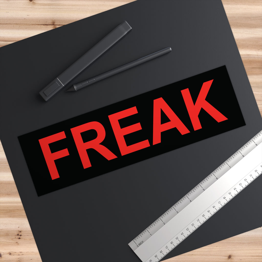 FREAK Sticker - Red & Black