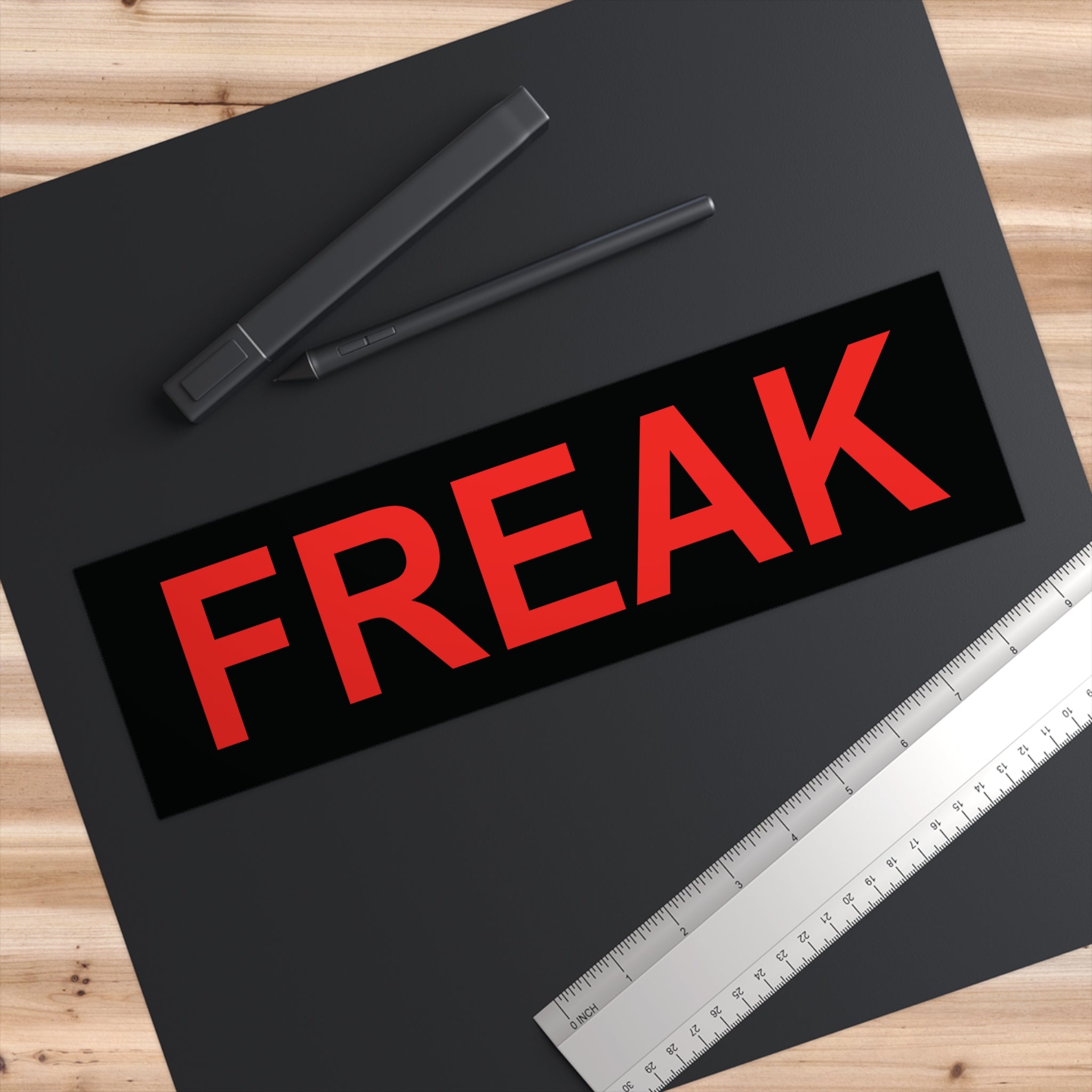 FREAK Sticker - Red & Black